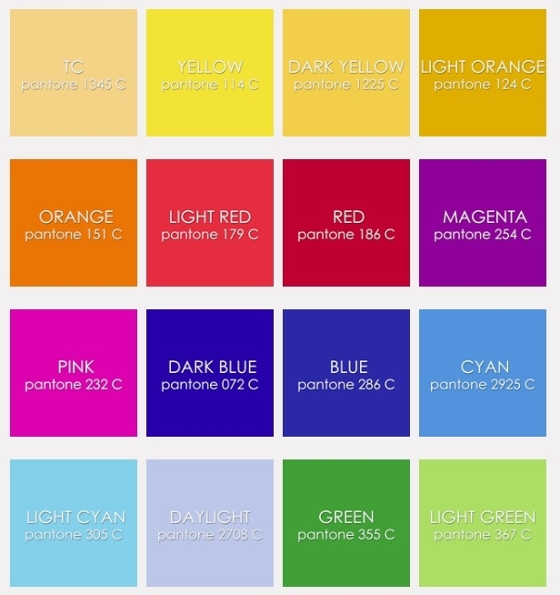 Gobo filtro dicroico colori vari