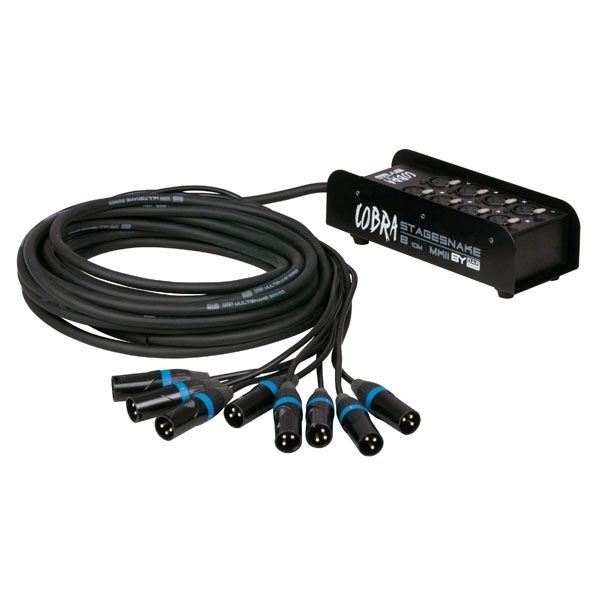 D961615 ciabatta audio COBRAX 8 con cavo frusta 15m