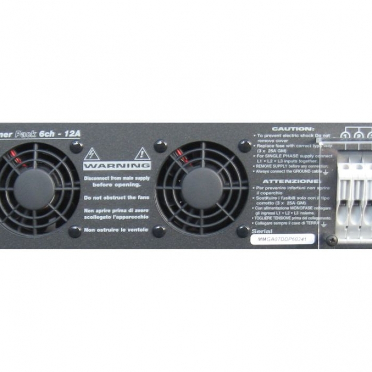DIMMER RACK 6 CANALI 12 AMPERE NEXT DDP612 CON MORSETTIERA LEGRAND