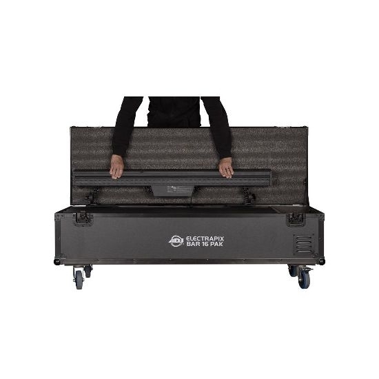Kit 4x ElectraPix Bar 16 RGBAL+UV con Flight Case
