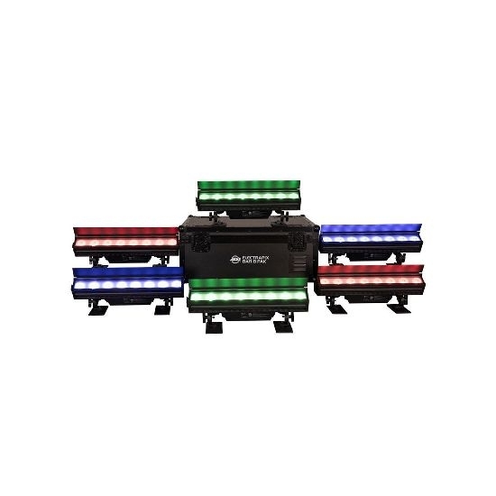 Kit 6x ElectraPix Bar 8 RGBAL+UV con Flight Case