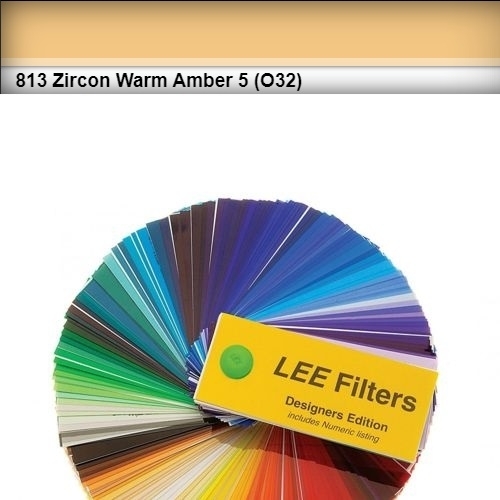 FOGLIO GELATINA ZIRCON LEE LED #813# WARM AMBER 5 61cm X 61cm