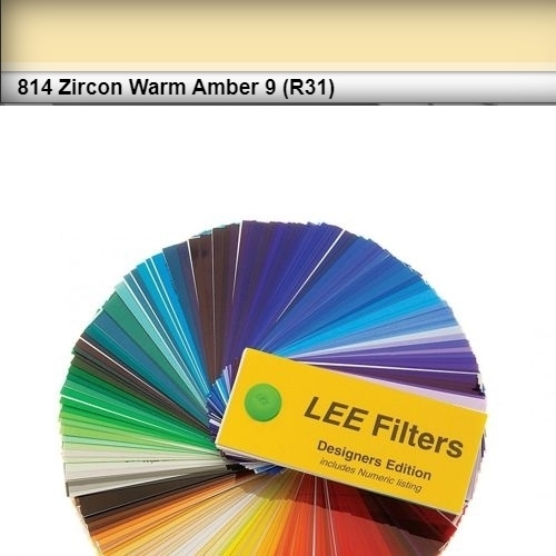 FOGLIO GELATINA ZIRCON LEE LED #814# WARM AMBER 9 61cm X 61cm