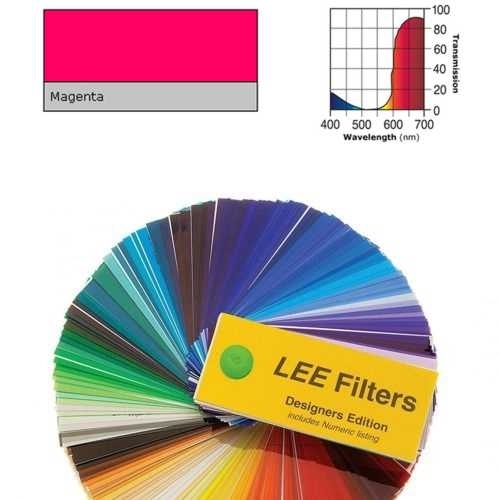 FOGLIO GELATINA LEE FILTERS #113# MAGENTA 0,61mt. X 0,53mt.