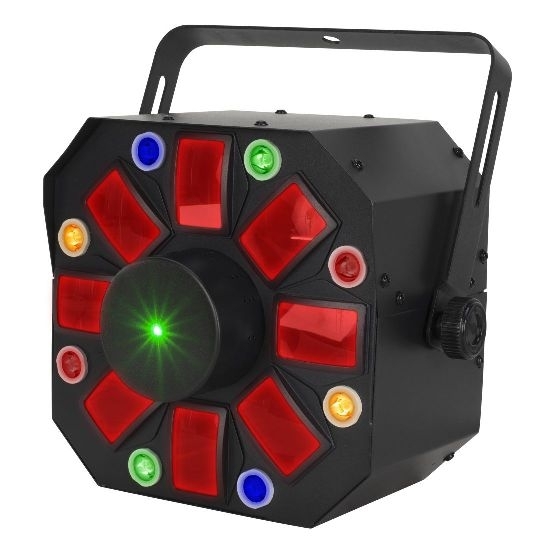 Proiettore led Furious Three FX  3-in-1 Moonflower, Wash e Laser RGB