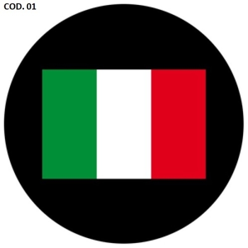 Gobo in vetro con bandiera nazionale standard
