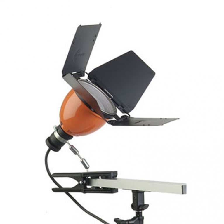 Illuminatore a pinza RC 50 500W E27 arancio