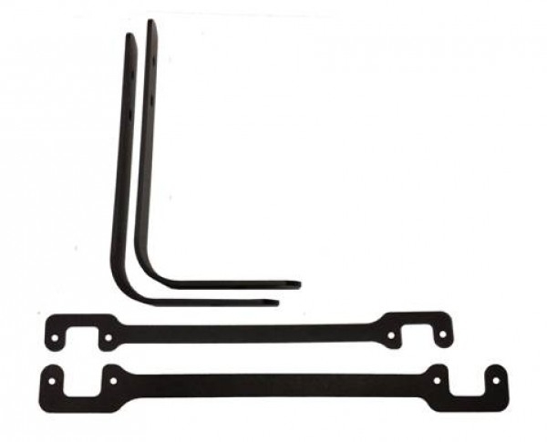 Kit per montaggio lineare 4 Rima nero