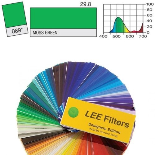 FOGLIO GELATINA LEE FILTERS #089# VERDE VIVO 0,61mt. X 0,53mt.