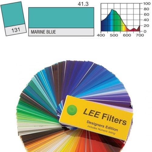FOGLIO GELATINA LEE FILTERS #131# BLU MARINO 0,61mt. X 0,53mt.