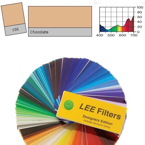 FOGLIO GELATINA LEE FILTERS #156# CIOCCOLATO  0,61MT. X 0,53MT.