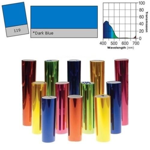 ROTOLO GELATINA LEE FILTERS #119# DARK BLUE 7,62MT.X1,22MT.