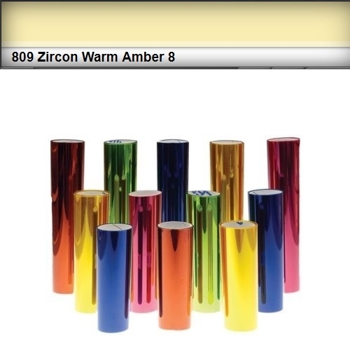 ROTOLO GELATINA LEE FILTERS #809# ZIRCON WARM AMBER 8 3,05mt X1,2mt.