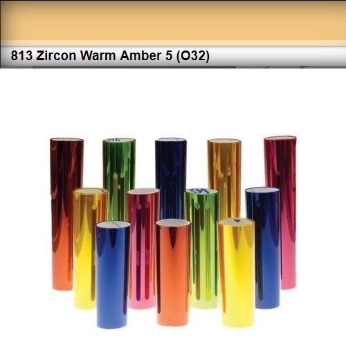 ROTOLO GELATINA LEE FILTERS #813# ZIRCON WARM AMBER 5 25mm x 3,05mt