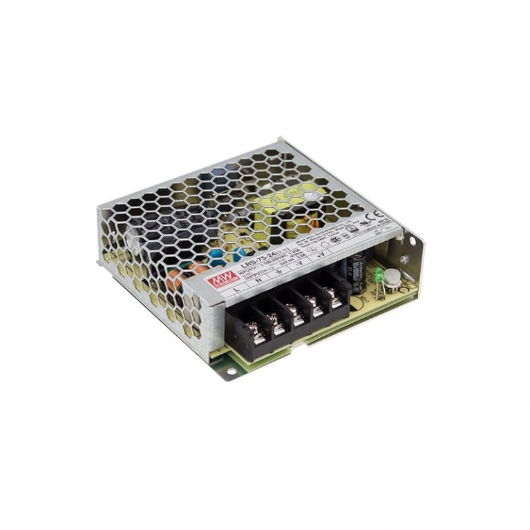 ALIMENTATORE a tensione costante 75W 24V DC 3,2A
