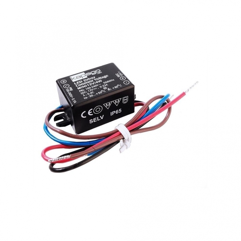 Mini alimentatore 12V dc 4W  IP65