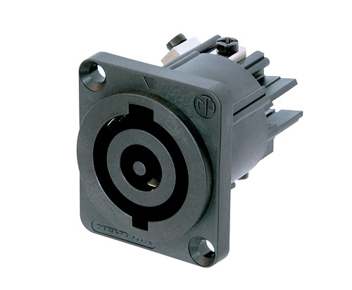 Connettore pannello monofase Powercon 32A maschio 3P Neutrik