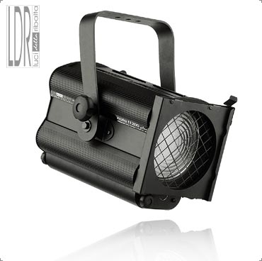 Faro teatrale alogeno Fresnel NOTA f 1200W plus nero
