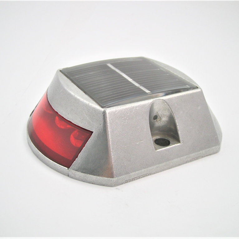 Segnapasso "PAVIMENTO" con pannello fotovoltaico con led rosso singolo - ON