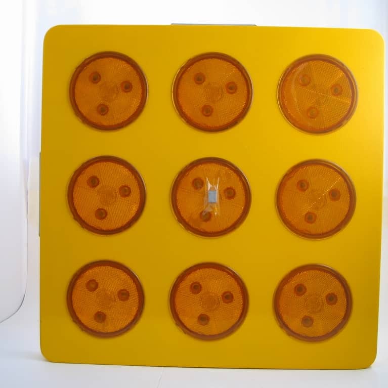 Rombo led gialli lampeggianti