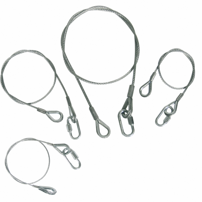 10115 CAVO DI SICUREZZA Ø 3mm. LUNGO 60cm. B.L. 498 KG.