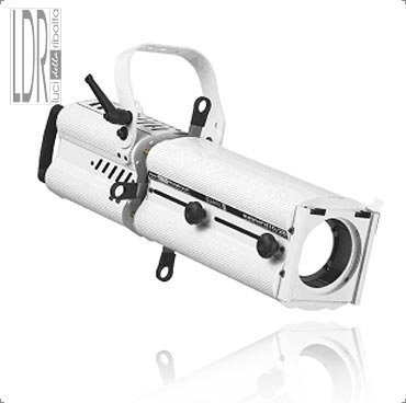 Sagomatore alogeno con ottica regolabile SUONO zoom 10/28° 500W plus nero