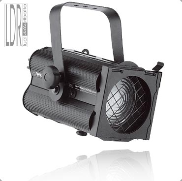 Faro teatrale alogeno Fresnel Tempo f 650W plus nero
