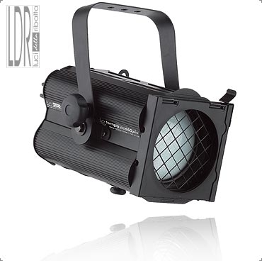 Faro teatrale alogeno Antihalo Tempo ppc 650W lente chiara nero