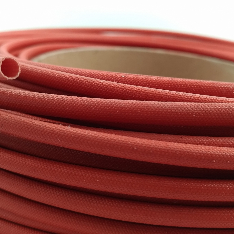 Bobina tubetto guaina vetrosilicone rossa