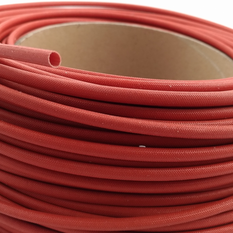 Bobina tubetto guaina vetrosilicone rossa