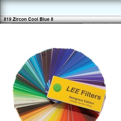 FOGLIO GELATINA ZIRCON LEE LED #819# COOL BLUE 8 61cm X 61cm