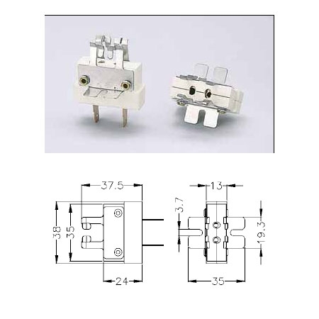 PORTALAMPADA RIDUZIONE DA GY9,5 A GX16D