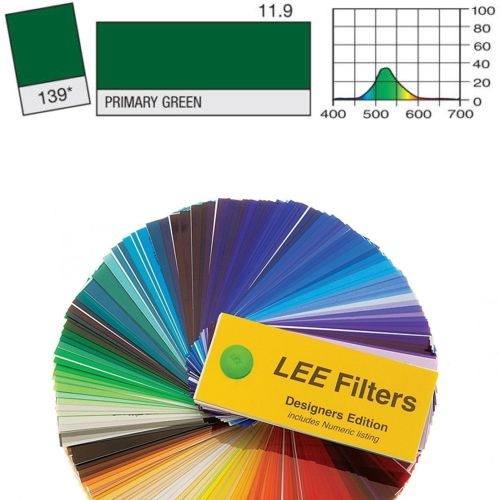 FOGLIO GELATINA LEE FILTERS #139# VERDE PRIMARIO 0,61mt X 0,53mt.