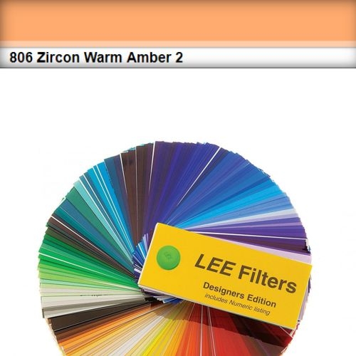 FOGLIO GELATINA ZIRCON LEE LED #806# WARM AMBER 2   61cm X 61cm.