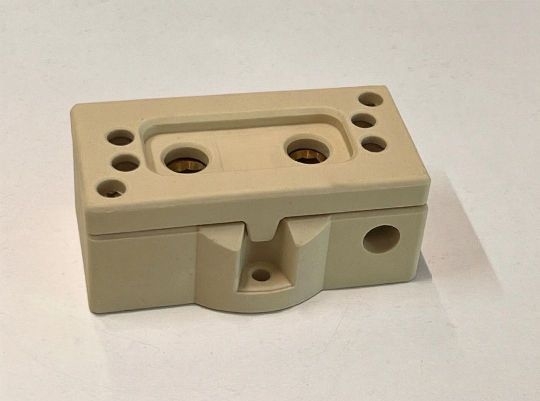 PORTALAMPADA G38 IN CERAMICA CON MORSETTI