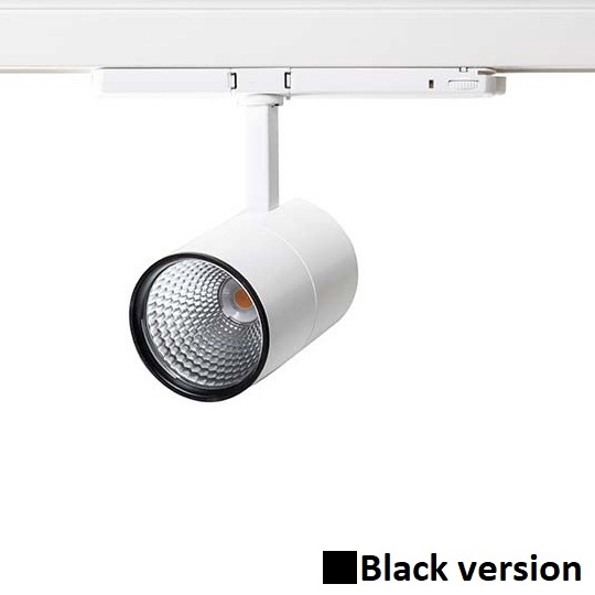 LEDspot Respect con temperatura colore bianco fisso 2700K dimmerabile nero