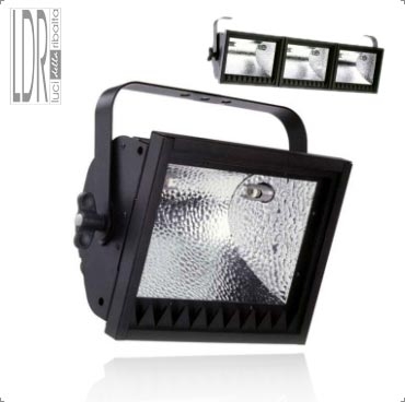 Diffusore alogeno Rima A 500W nero senza forcella