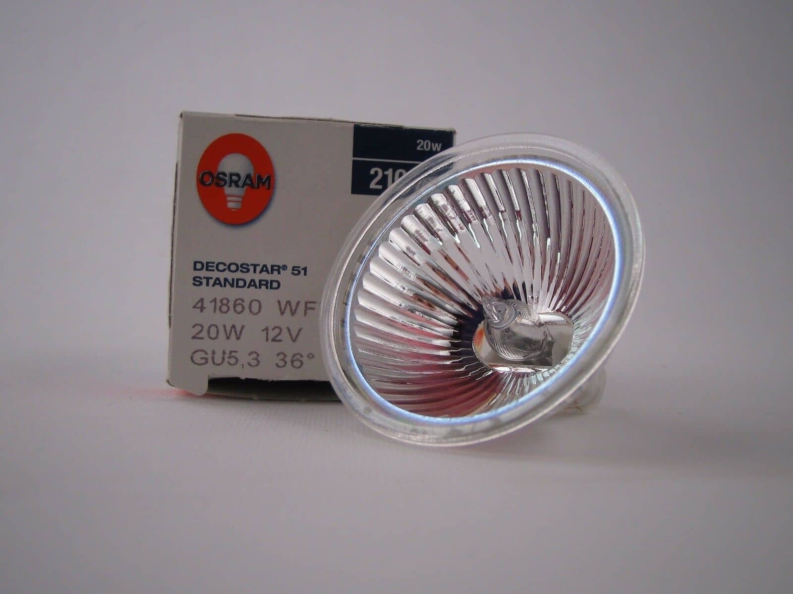41860 WFL OSRAM 20W 12V GU5,3  36° 3000°K 1000ore