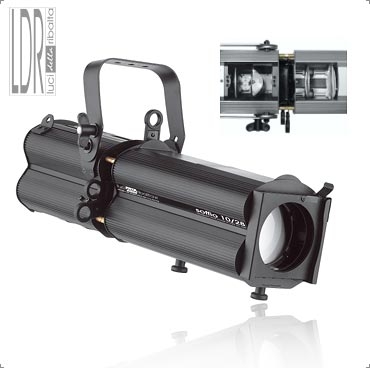 Sagomatore a scarica con ottica regolabile Soffio 10/28° 150W argento