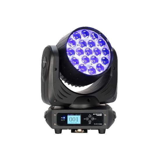 Testa Mobile Stryker Wash LED RGBW 228W con Zoom Motorizzato 6–50°