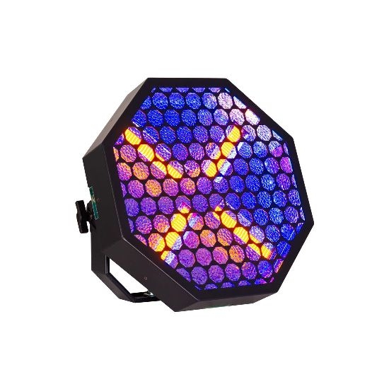 Proiettore led ottogonale Vintage X 64x3W RGB + 4x60W Ambra