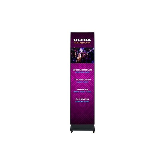 Roll up led video WMS1 Media Sys + flightcase